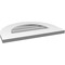 Ekena Millwork Round Top Surface Mount PVC Gable Vent: Non-Functional, w/ 3-1/2"W x 1"P Standard Frame, 20"W x 14"H GVPRT20X1401SN - alternate 2